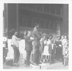 Bob Philips Service at School Committee Headquarters Freedom Vigil, Spring 1965